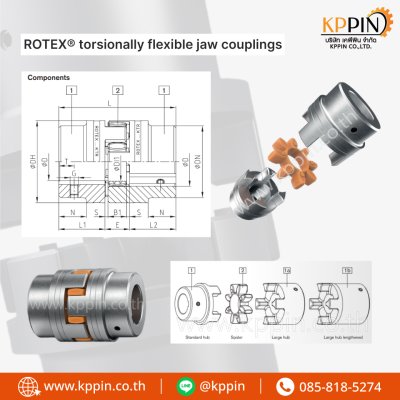 ยอย KTR Rotex GR สีเขียว สีม่วง สีส้ม KTR Rotex Coupling Steel Type GR ยอยเหล็ก ยางยอยเยอรมัน ขนาด 9, 14, 19, 24, 28, 38, 42, 48, 55, 65, 75, 90, 100, 110, 125, 140, 160, 180