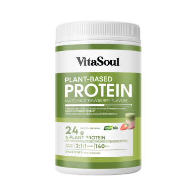 VITASOUL PROTEIN PLANT-BASED MATCHA STRAWBERRY FLAVOR