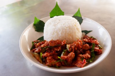 ข้าวราดพริกแกงหมู / ไก่