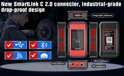 เครื่องสแกนรถบรรทุกรถเก๋งกระบะX431Pro3s+ and smartlink