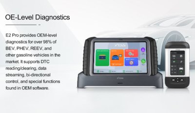 XTool E2Pro EV Scannerเครื่องสแกนรถไฟฟ้า ไฮบริด รถน้ำมัน