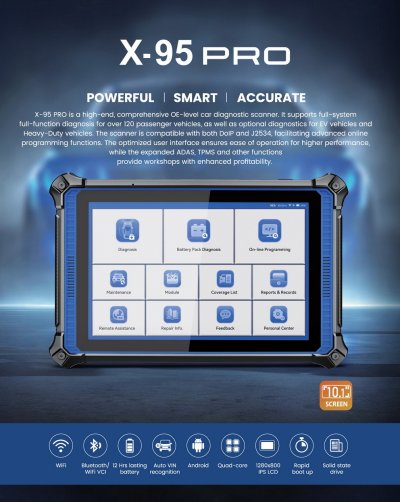 UDiagX-95 Pro Super Scanner ยูไดแอคX-95Pro