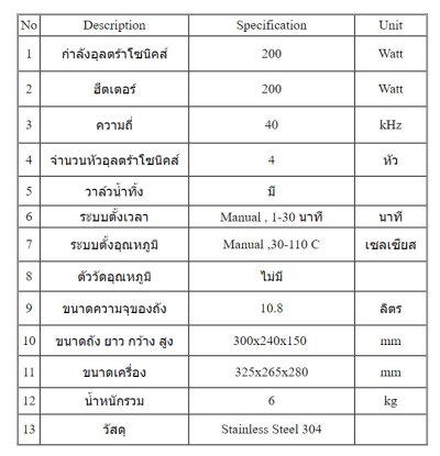 หม้อต้มอุลตร้าโซนิคส์ รุ่นSK-30