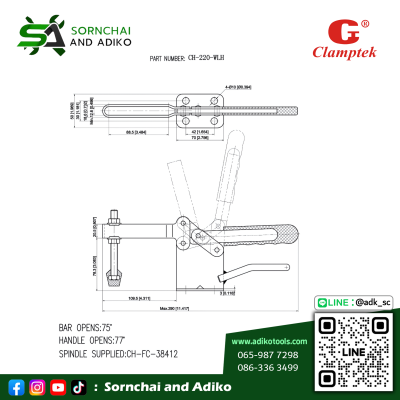 CH-220-WLH - CLAMPTEK