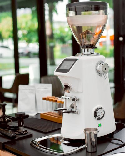 เครื่องบดกาแฟ dec 680 Grind by Weight สีขาว