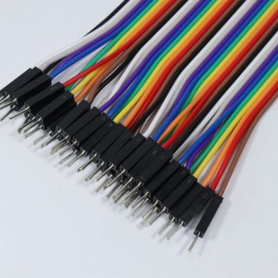 สายไฟจัมเปอร์ยาว 20cm ผู้ - ผู้ จำนวน 40 เส้น