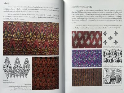 ลวดลายและสีสันบนผ้าทอพื้นเมือง  [ปี 44 - ปกอ่อน]