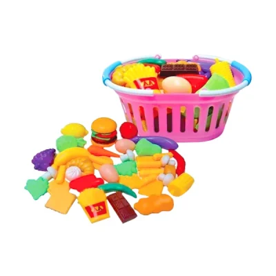 อาหารจำลองชุดใหญ่พร้อมตะกร้า