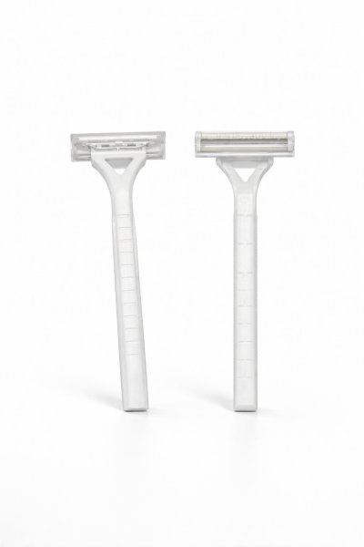 ชุดโกนหนวด แบบที่ 2 รุ่น SK002 : มีดโกนStainless Steel 2 ชั้น ,ด้ามพลาสติก