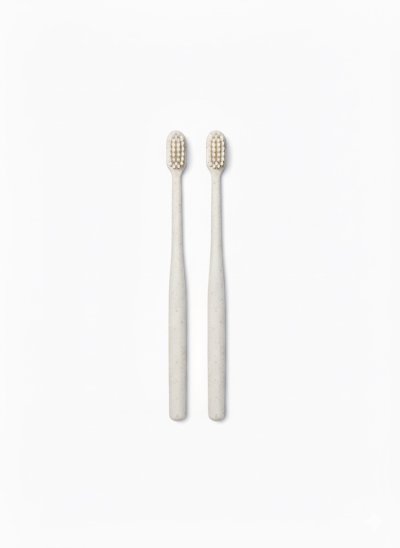 แปรงสีฟัน แบบที่ 3 รุ่น TB003 แปรงสีฟันด้ามจับฟางข้าว ขนแปรงนุ่ม