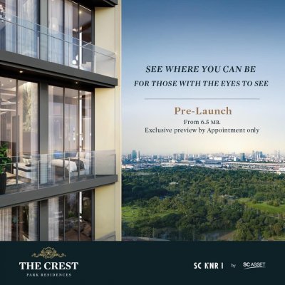 Booth The Crest Park Residences @ Energy Complex อาคาร C 