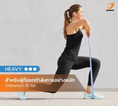 JASON แผ่นยางยืดออกกำลังกาย RESISTANCE BAND COMBO