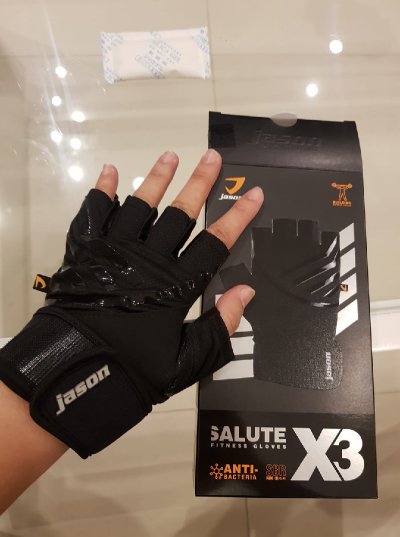 JASON X-Salute Series (X3) ถุงมือยกน้ำหนัก หนังสังเคราะห์พรีเมี่ยม หนา 4มล.