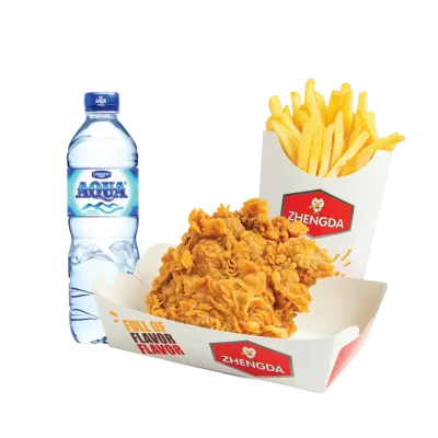 paket ayam goreng dan kentang goreng Set Meal Quick Meal ZHENGDA