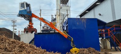 เครนคีบไม้ (Crane)