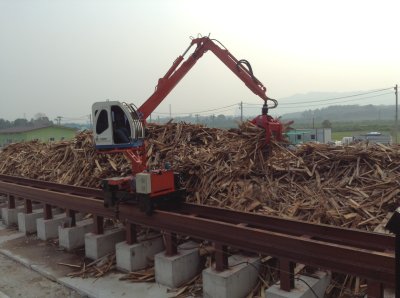 เครนคีบไม้ (Crane)