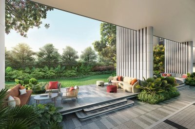 XELF by Sansiri garden lounge facility