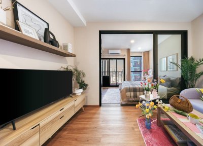 THE STAGE Mindscape｜距離 MRT Huai Khwang 250 公尺的公寓