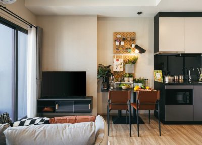 THE STAGE Mindscape｜距離 MRT Huai Khwang 250 公尺的公寓