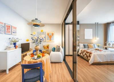 THE STAGE Mindscape｜距離 MRT Huai Khwang 250 公尺的公寓