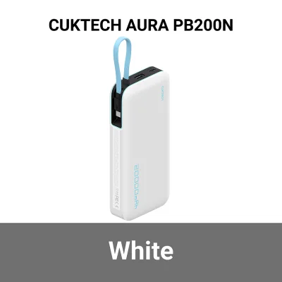 พาวเวอร์แบงค์ CUKTECH AURA PB200N สีขาว