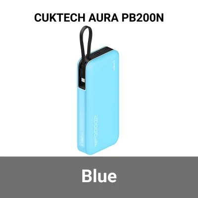 พาวเวอร์แบงค์ CUKTECH AURA PB200N สีฟ้า