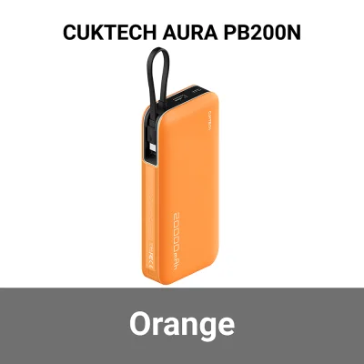 พาวเวอร์แบงค์ CUKTECH AURA PB200N สีส้ม