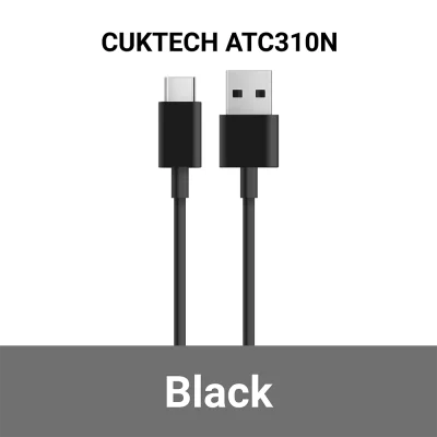 สายชาร์จ CUKTECH ATC310N USB-A to USB-C 3A 60W BK