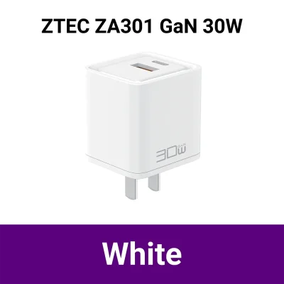 หัวชาร์จ 2 พอร์ต ZTEC ZA301 สีขาว