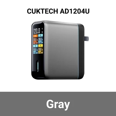 หัวชาร์จ_CUKTECH_AD1204U_120W_4_พอร์ต_ขาแบน