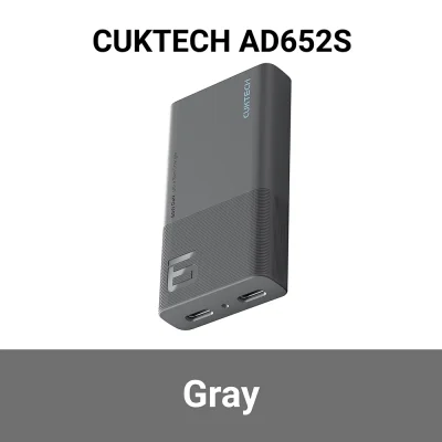 หัวชาร์จ_TYPE_C_CUKTECH_GaN3_AD652S_65W_เทา