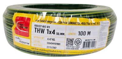 THW 1x4 Sqmm.THAIUNION IEC01