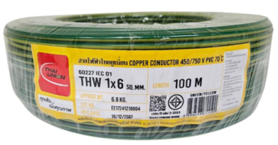 THW 1x6 Sqmm.THAIUNION IEC01