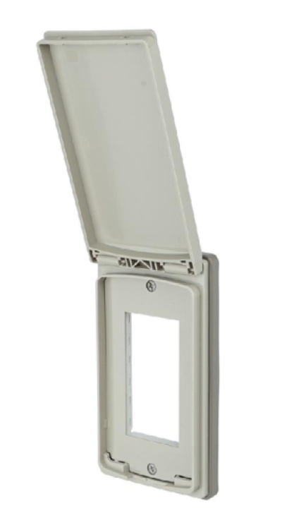 หน้ากากกันน้ำ 3 ช่อง PANASONIC WEG7903K สีครีม