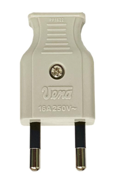 ปลั๊กตัวผู้ 2 ขากลม VENA PP1622