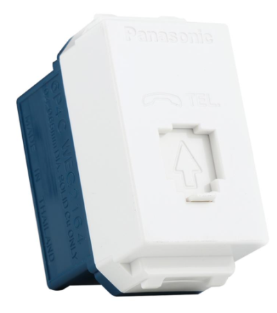 เต้ารับโทรศัพท์ PANASONIC สีขาว