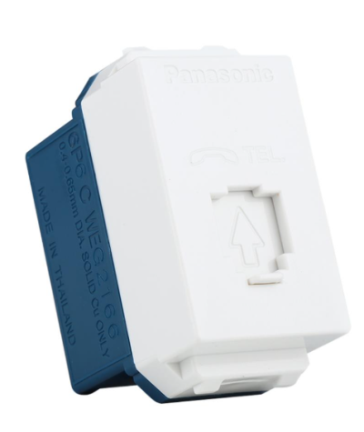 เต้ารับโทรศัพท์ PANASONIC สีขาว