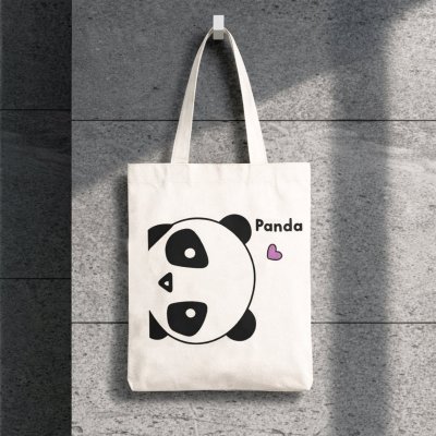 BAG-02 กระเป๋าถุงผ้าดิบลายแคนวาส