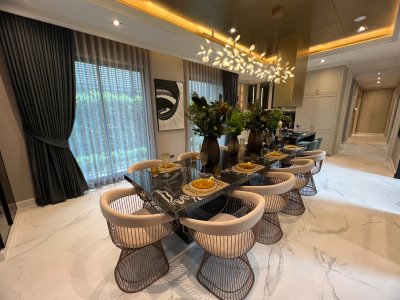 ขายบ้านตัวอย่าง โครงการ Grand Bangkok Boulevard Signature รามอินทรา-วัชรพล พื้นที่ 151.4 ตรว. ใช้สอยได้ 516 ตรม. ใกล้ทางด่วน จตุโชติ เดินทางสะดวกโซน เอกมัย-รามอินทรา และห้างมากมาย