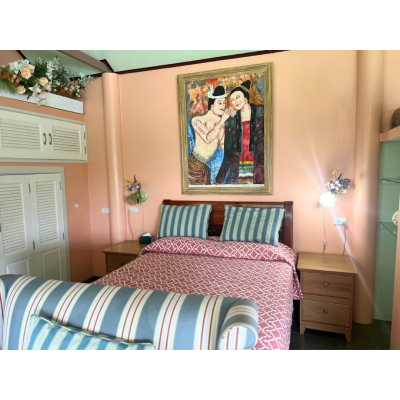 Resort for Sale 3-Star Riverside Property in Khlong Yai District, Trat. Land Size is 3 rai with 1 Rai for parking area can accommodate up to 13 cars. Regularly fully booked with long-stay international guests. Outdoor swimming pool and Quiet, private, and