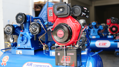 ปั๊มลมโมบาย 300 ลิตร | ดีเซล 13HP