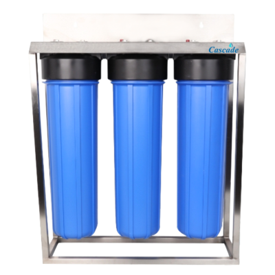 CASCADE ชุดกรองบิ๊กบลู 3 ท่อ โครงสแตนเลส รุ่น 01-BB2-0B1 (ไม่รวมไส้กรอง)