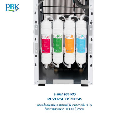 CASCADE ตู้กดน้ำ ร้อน/เย็น/อุณหภูมิห้อง ตั้งพื้น สีดำ RO รุ่น 01-CC6-VN310