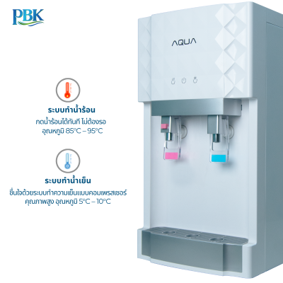 CASCADE ตู้กดน้ำ ร้อน/เย็น ตั้งโต๊ะ สีขาว RO/UF/NANO รุ่น 01CC9-03A