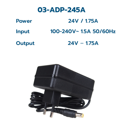อะแดปเตอร์ รุ่น อิเล็กทรอนิกส์ ขนาด 1.5A ( 100-240V )