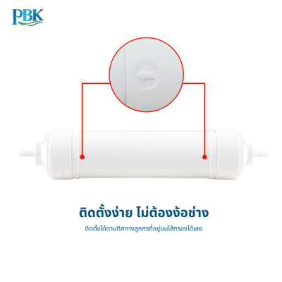 CASCADE ไส้กรอง POST CARBON INLINE ID800 ขนาด 10" ขั้วเสียบ