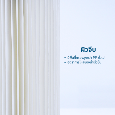 PURIFY ไส้กรอง SEDIMENT PP แบบจีบ 5 ไมครอน