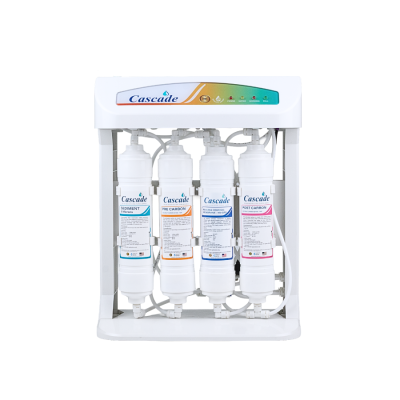 CASCADE เครื่องกรองน้ำ RO อันเดอร์ซิงค์ โครงพลาสติก 10 นิ้ว รุ่น 10-USK-RO75-1L