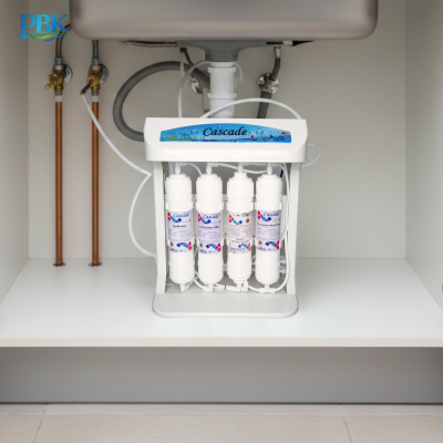 CASCADE เครื่องกรองน้ำ RO อันเดอร์ซิงค์ โครงพลาสติก 10 นิ้ว รุ่น 10-USK-RO75-1L