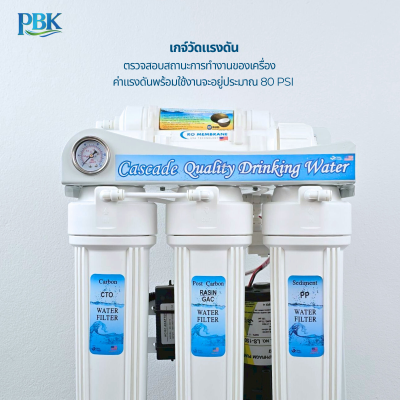 CASCADE เครื่องกรองน้ำ RO อันเดอร์ซิงค์ โครงเหล็ก 10 นิ้ว รุ่น 10-STD-RO75/150/300/400